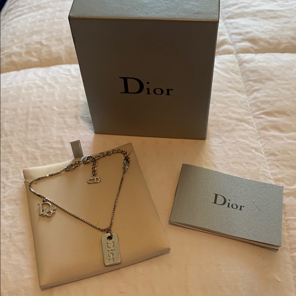 Dior Silver Charm Bracelet with Box